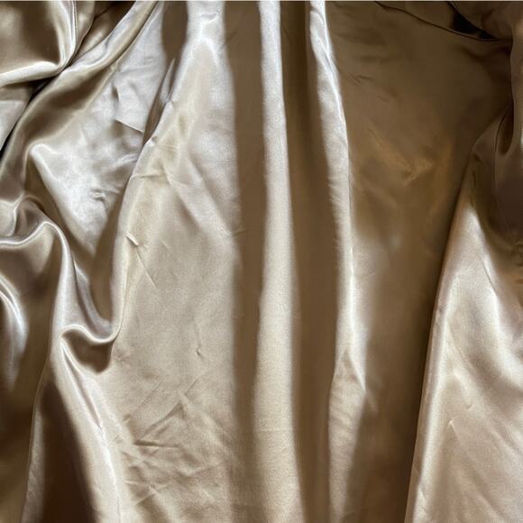 60s Vintage Collared Beige Knit Sweater Coat  w Double Breasted Buttons - Picture 8 of 9